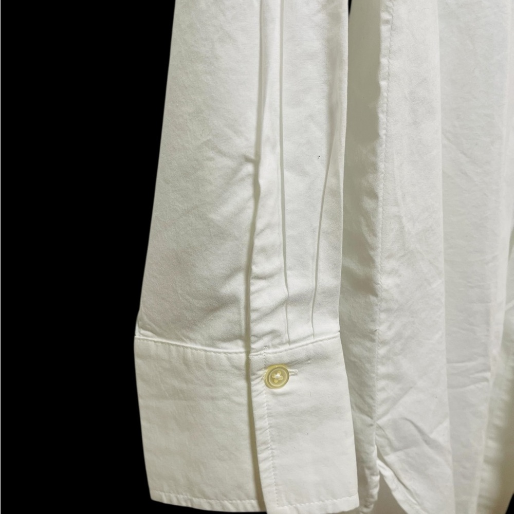 LOFT Women’s Dress Shirt Size 14 – White Button-Down Blouse – Twist Front – NWT - Picture 6 of 9